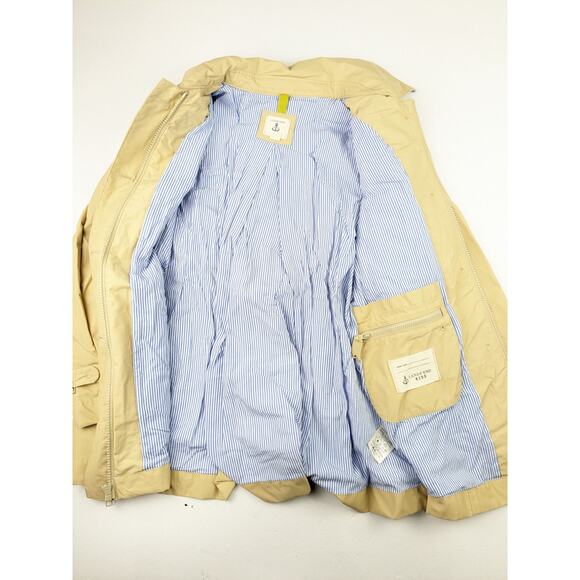 Lands' End Khaki Trench Coat - Picture 3 of 5